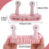 Picture of Molain Face Wash Headband, Palm and Snail Spa Hair Bands Makeup Headbands Women Cartoon Cute Coral Fleece Elastic Headband Creative Hair Accessories for Washing Face Shower Sports Beauty Skincare