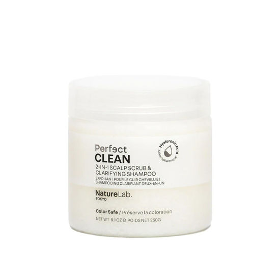 Picture of NATURELAB. TOKYO Perfect Clean Clarifying Scalp Scrub: 2-in-1 Shampoo and Scalp Scrub Hair Treatment to Clarify and Remove Product Buildup for Immense Shine I 8.1 OZ / 230G