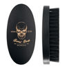 Picture of Menesia Black Boar Bristle Hair Beard Brush for Men, Small Soft Wood Beard Brush, Pocket Travel Men's Wooden Mustache Brush (Black)