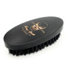 Picture of Menesia Black Boar Bristle Hair Beard Brush for Men, Small Soft Wood Beard Brush, Pocket Travel Men's Wooden Mustache Brush (Black)
