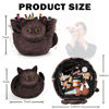 Picture of Openhahaha Drawstring Makeup Bag, Cat Makeup Bag, Travel Makeup Organizer, Cosmetic Pouch Bag, Cat Gift for Women, Lay Flat Makeup Bag Gifts for Cat Lovers(2-pack)