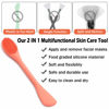 Picture of RamPula Silicone Face Mask Brush, Face Scrubber for Gentle Exfoliating & Hairless Moisturizers Applicator Tools for Apply Mud, Clay, Charcoal Mixed Mask, Cream, Lotion