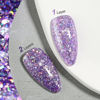 Picture of GAOY Glitter Gel Nail Polish, 16ml Lavender Purple Sparkly Gel Polish, Diamond Shiny Glitter Soak Off UV Gel for Nail Art, 1116 Lavender Fields