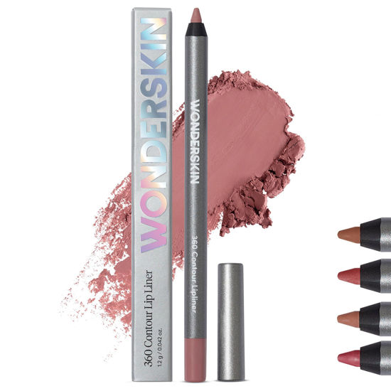 Picture of Wonderskin Lip Liner Pencil - 360 Contour Lipliner, Long Lasting, Sharpenable, Waterproof and Transfer-Proof Nude Lip Liner Pencil (Blush)