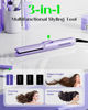 Picture of Wavytalk Airflow Styler Curling Iron with 360° Cooling Air, Hair Straightener and Curler 2 in 1, Adjustable Temp. for All Hair Types, Lock in Curls Quicker, Dual Voltage, Purple