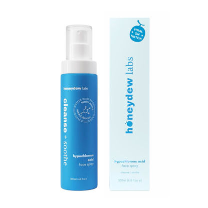 Picture of Honeydew Labs 0.015% Hypochlorous Acid Spray - HOCL - Antibacterial Hypoallergenic Sensitive Skin Toner Cleanse, Soothe for Face and Body - Safe to use on Acne - Eczema - Eyelid - Redness (6.8 fl oz)