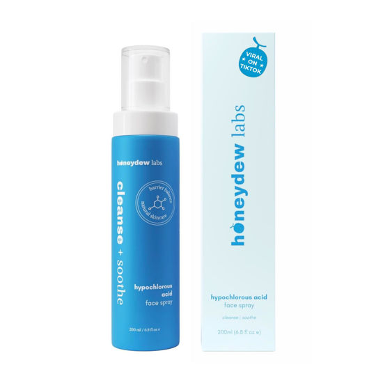 Picture of Honeydew Labs 0.015% Hypochlorous Acid Spray - HOCL - Antibacterial Hypoallergenic Sensitive Skin Toner Cleanse, Soothe for Face and Body - Safe to use on Acne - Eczema - Eyelid - Redness (6.8 fl oz)