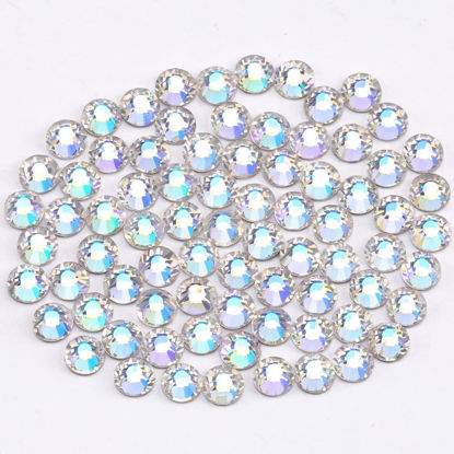 Picture of Rhinestones Glass Rhinestones for Crafts Nail rhinestones Flatback Nail Gems and Rhinestones for Nails Art Makeup Bags Shoes Decoration DIY(SS8,1440pcs,Moon Night)