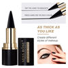 Picture of Miss Rose M Gel Eyeliner, 2 Pcs Black Eyeliner Pencils, delineador de ojos contra el agua, Easy to Use, Eye Makeup for Women (Black Pack of 2)