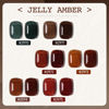 Picture of GAOY Jelly Dark Green Brown Gel Nail Polish Set, 6 Transparent Colors Sheer Red Fall Colors Soak Off UV Light Cure Gel Polish Kit for Salon and Nail Art DIY at Home