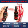 Picture of 3D Fake Scars Halloween Makeup Kit,30 Sheets Scar Sticker 150PCS+Fake Blood Spray 1.76oz