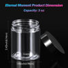 Picture of 36 Pack 3 OZ Plastic Jars Round Clear Cosmetic Container Jars with Lids, Eternal Moment Plastic Slime Jars for Lotion, Cream, Ointments, Makeup, Eye shadow, Rhinestone, Samples, Pot, Travel Storage