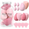 Picture of 14 Pcs Makeup Sponge Set,Beauty Sponges Blender with 4 Pcs Powder Puff and 4 Pcs Mini Make up Sponges Valentine's Day,Mother's Day for Women Liquid,Foundation,Powder,Concealer,Cream(Pink)