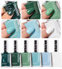 Picture of Beetles Green Nail Polish Set P181, 6 Colors Blue White Nail Polish Set, Green Collection Quick Dry Long Lasting Nail Polish Manicure DIY Nail Art Salon Home Gift For Women