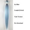 Picture of Leticia Ice Blue Braiding Hair Pre stretched Human Hair Kanekalon Braiding Hair 26Inch Pack of 3