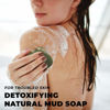 Picture of O NATURALS 3PCS Dead Sea Salt Mud & Clay Natural Bar Soap - Helps Acne Prone Skin - Scalp Exfoliator - Organic & Vegan Dead Sea Mud Soap - Natural Soap for Men & Women - 4 oz