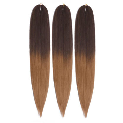 Picture of 3 Bundle Pack Pre-Stretched Hypoallergenic Braiding Hair (#33/27)