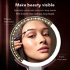 Picture of LitBear Travel Makeup Mirror with Lights, Rechargeable Double-Sided 10X/1X Magnifying Mirror, Portable Lighted Beauty Mirror, 3 Color Lighting, Dimmable Touch Screen, Tabletop Handhold Hanging (White)
