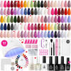 Picture of Beetles Gel Nail Polish Kit with U V Light 68PCS Glitter Red Classic Blue Gel Nail kit 35 Colors for Beginners with Everything Gel Manicure Tools, At Home Gel Polish Valentine's Day Gifts for Women