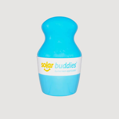 Picture of Solar Buddies Sunscreen Applicator - Single Full Blue - BPA-Free Refillable Roll on Sponge Sunscreen, Suncream & Lotion Applicator For Kids, Adults & Families - Holds 3.4fl oz, Perfect Size for Travel