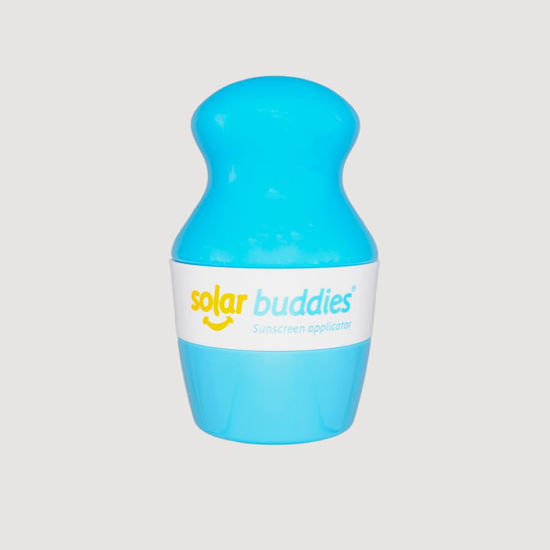 Picture of Solar Buddies Sunscreen Applicator - Single Full Blue - BPA-Free Refillable Roll on Sponge Sunscreen, Suncream & Lotion Applicator For Kids, Adults & Families - Holds 3.4fl oz, Perfect Size for Travel