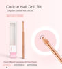 Picture of MelodySusie Cuticle Clean Nail Drill Bit 3/32'', Professional Safety Carbide Under Nail Cleaner Nail Bit for Cuticle Dead Skin Nail Prepare, Two Way Rotate, Nail Salon Supply(Rose Gold, Coarse)
