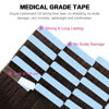 Picture of SUYYA Tape in Hair Extensions Human Hair 18 inches 50g 20pcs Straight Seamless Skin Weft Tape in Hair Extensions Remy Human Hair(18 inches #2 Darkest Brown）