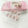 Picture of Short Press on Nails Cute Flowers Fake Nails Square Acrylic Nails Press ons Full Cover Glossy Colorful Floral Spring and Summer Stick Glue on Nails for Women Girls 24Pcs