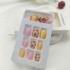 Picture of Square Press on Nails Short Yellow Fake Nails Sunflower Flower Acrylic Nails Press ons Full Cover Retro Oil Painting Style Glue Stick on Nails for Women Girls 24 Pcs