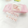 Picture of Press on Nails Short Cute Flowers Fake Nails Square Acrylic Nails Press ons Colorful Floral Full Cover Glossy Spring and Summer Stick Glue on Nails for Women Girls 24Pcs