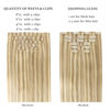 Picture of HOTBANANA Clip in Hair Extensions Light Blonde Highlighted Golden Blonde(Grey Tone) 16 inch 130g 7pcs Clip in Remy Human Hair Extensions Straight Hair Invisi Edge Clip Hair Full Head