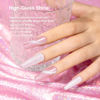 Picture of RARJSM Aurora Cat Eye Gel Nail Polish Velvet Silver Glitter Champagne Pink Galaxy Star Cloud Ice Gel Polish with Magnet Stick Single Bottle 15ml UV LED Curing Requires Soak Off Home Salon