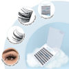 Picture of Lash Clusters 84 Pcs Cluster Lashes Eyelash Clusters DIY Cluster Eyelash Extensions Individual Lashes Thin Band & Soft(Haze,D-8-16mix)