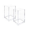Picture of Newkita 2 Pack Clear Acrylic Pencil Pen Holder Cup, Clear Makeup Brush Holder, Acrylic Cosmetic Brushes Storage