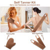Picture of 2 in 1 Self Tanning Mitt Applicator kit Self Tan Mit Self Tanner Mitt and Back Lotion Applicators for Your Back, Self Tan Mitt, Back Applicator Mitt for Self Tanner, Ultra Soft and Streak Free