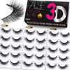 Picture of Eliace False Eyelashes Natural look Cat Eye Lashes Wispy Strips 3D Mink Lashes Fake Eyelashes Faux Fluffy,Winged Fox Eyelashes, Soft Thin Band Comfortable Reusable False Lash 13MM,15 Pairs Rosa Style