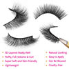 Picture of Eliace False Eyelashes Natural look Cat Eye Lashes Wispy Strips 3D Mink Lashes Fake Eyelashes Faux Fluffy,Winged Fox Eyelashes, Soft Thin Band Comfortable Reusable False Lash 13MM,15 Pairs Rosa Style