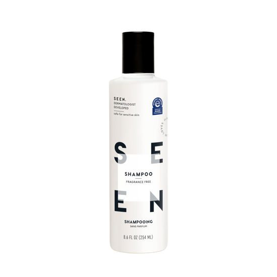 Picture of SEEN Shampoo, Fragrance Free - Non-Comedogenic & Sulfate-Free Hair Shampoo- Dermatologist-Developed - Safe for Sensitive, Eczema & Acne Prone Skin
