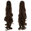 Picture of OMGREAT Long Claw Clip in Ponytail Extensions Synthetic Thick Hairpieces 24Inch Pony Tail for Women with a jaw Claw Medium Brown