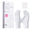 Picture of COOLJOB 100% Cotton Gloves, 6 Pairs White Cotton Gloves for Dry Hands Moisturizing & Eczema, Overnight Lotion, Sleep & Spa Treatment for Women & Men, Breathable Work Glove Liners, Large Size