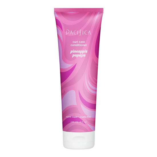 Picture of Pacifica Curly Hair Conditioner - Pineapple Papaya Curls Hair Care Treatment, Designed to Enhance Natural Curls, Color-Safe, Vegan & Cruelty-Free Dermatologist Tested