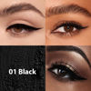 Picture of evpct 1Pcs Black Color Gel Glitter Eyeliner Pencils Set for Women Waterline Waterproof Smudge Proof lapiz de ojos delineador de ojos contra el agua Eye Liner Makeup,01# Black