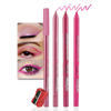 Picture of evpct 3Pcs Shimmer Pink & Shimmer Peach Red & Rose Red Gel Glitter Eyeliner Pencils Set for Women Waterproof Smudge Proof lapiz de ojos delineador de ojos contra el agua Eye Liner Makeup 03 04 21