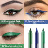 Picture of evpct 3Pcs Shimmer Emerald Green & Shimmer Royal Blue & Shimmer Green Gel Glitter Eyeliner Pencils Set for Women, Waterproof Smudge Proof Eye Liner Makeup 06 07 12
