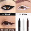 Picture of evpct 3Pcs Black & Dark Brown & White Gel Glitter Matte Metallic Eyeliner Pencils Set for Women Waterproof Smudge Proof lapiz de ojos delineador de ojos contra el agua Eye Liner Makeup 01 02 22