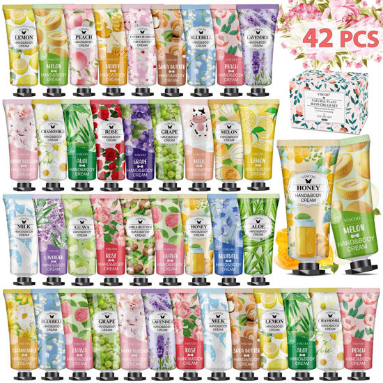 Picture of 42 Pack Hand Cream Gifts Set for Women, Christmas Gifts for Women,Thank You Gifts,Stocking Stuffers for Adults,Appreciation Gifts,Hand Lotion Travel Size in Bulk for Dry Cracked Hands,Mini Hand Lotion