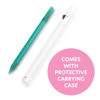 Picture of Bona Fide Beauty Glass Cuticle Pusher - 1pc Green Manicure Stick with Case, Dual-Ended Cuticle Remover