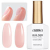 Picture of AILLSA Builder Gel for Nails Baby Pink 7 In 1 Hard Gel Polish for Nail Thickening Nude Color Strengthener Gel Nail Polish Light Pink Extension U V Gel for French Manicure Base Coat Needed 0.51 Oz GB65