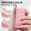 Picture of AILLSA Builder Gel for Nails Baby Pink 7 In 1 Hard Gel Polish for Nail Thickening Nude Color Strengthener Gel Nail Polish Light Pink Extension U V Gel for French Manicure Base Coat Needed 0.51 Oz GB65