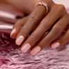 Picture of RARJSM Gel Builder Rubber Base Milky Pink,Rubber Base Gel Extension,Rubber Base Coat Nude Gel Polish,Soft Pink Gel Nail Polish Nail Reapair Soak Off Curing Requires 1 Bottle 15ml French Manicure